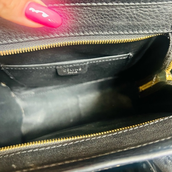 Celine Black Mini Bag with Gold Hardware and Minimalist Design - Picture 8 of 12